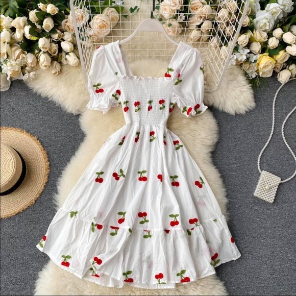 ✨SOLD✨ Cherry 🍒 Dress - Picture 1 of 1